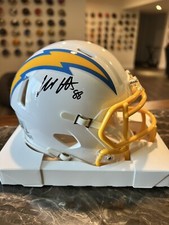 Hayden Hurst LA Chargers Signed Speed Mini Helmet COA Witnessed