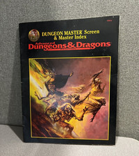 Advanced Dungeons Dragons 9504 Dungeon Master Screen Master Index 1995 TSR