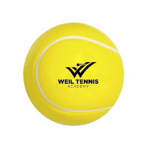 Balle de tennis promotionnelle soulagement du stress imprimé avec votre logo en une seule couleur - Photo 1 sur 3