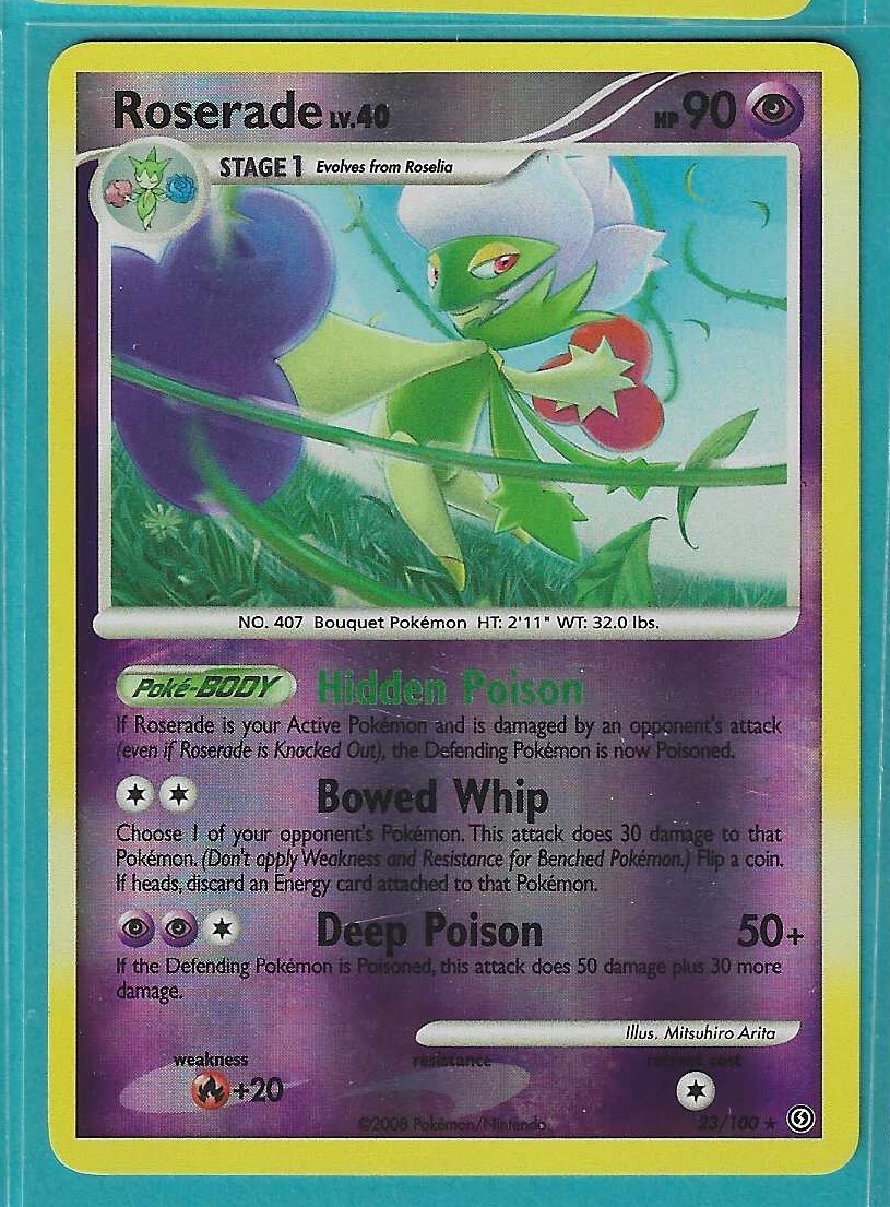 Pokemon Stormfront "Roserade"  23/100  Reverse Holo    X1