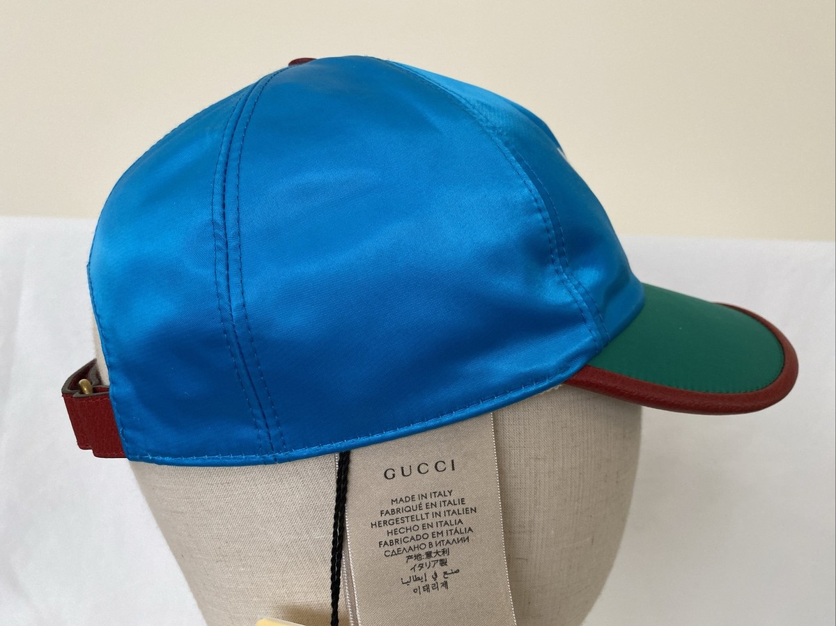 GUCCI adidas コラボ レザーキャップ ブルー サイズM GUCCI adidas コラボ レザーキャップ ブルー サイズM