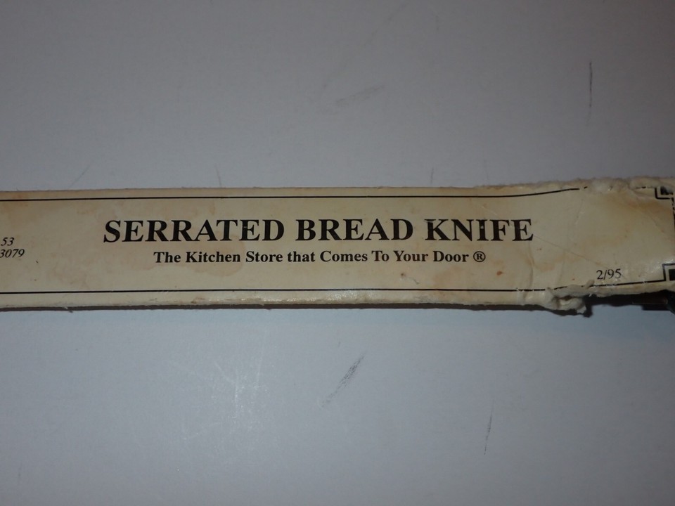 Vintage The Pampered Chef Serrated Bread Knife Stainless Steel Blade Sharp eBay
