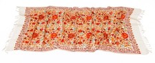 Kashmir Embroidered Floral 100 Pure Wool 28"X80" Traditional Ari Embroidery