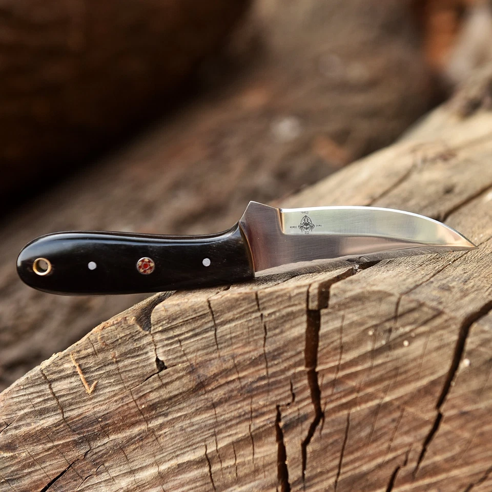 Hecho a mano D2 Acero Personalizado CUERNO DE BÚFALO Caza Camping Deporte Skinner Cuchillo Edc Foto 4 de 4