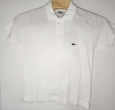 Lacoste Mens Size 3 Short Sleeve White Polo Shirt NWT