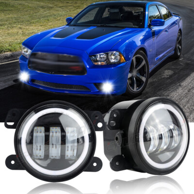 Pair 4" Inch Round Front Bumper LED Fog Light Lamps FOR Dodge Charger 2011-2014 | eBay Pair 4" Inch Round Front Bumper LED Fog Light Lamps FOR Dodge Charger 2011-2014 | eBay