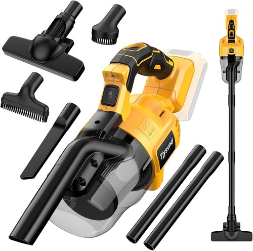 Cordless Vacuum for Dewalt 20V Battery, Handheld Vacuum Cleaner with Washable HE - Picture 10 of 12