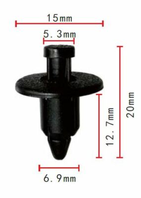 50 PCs Push-Type Retainer (Fits GM,Toyota,Suzuki)
