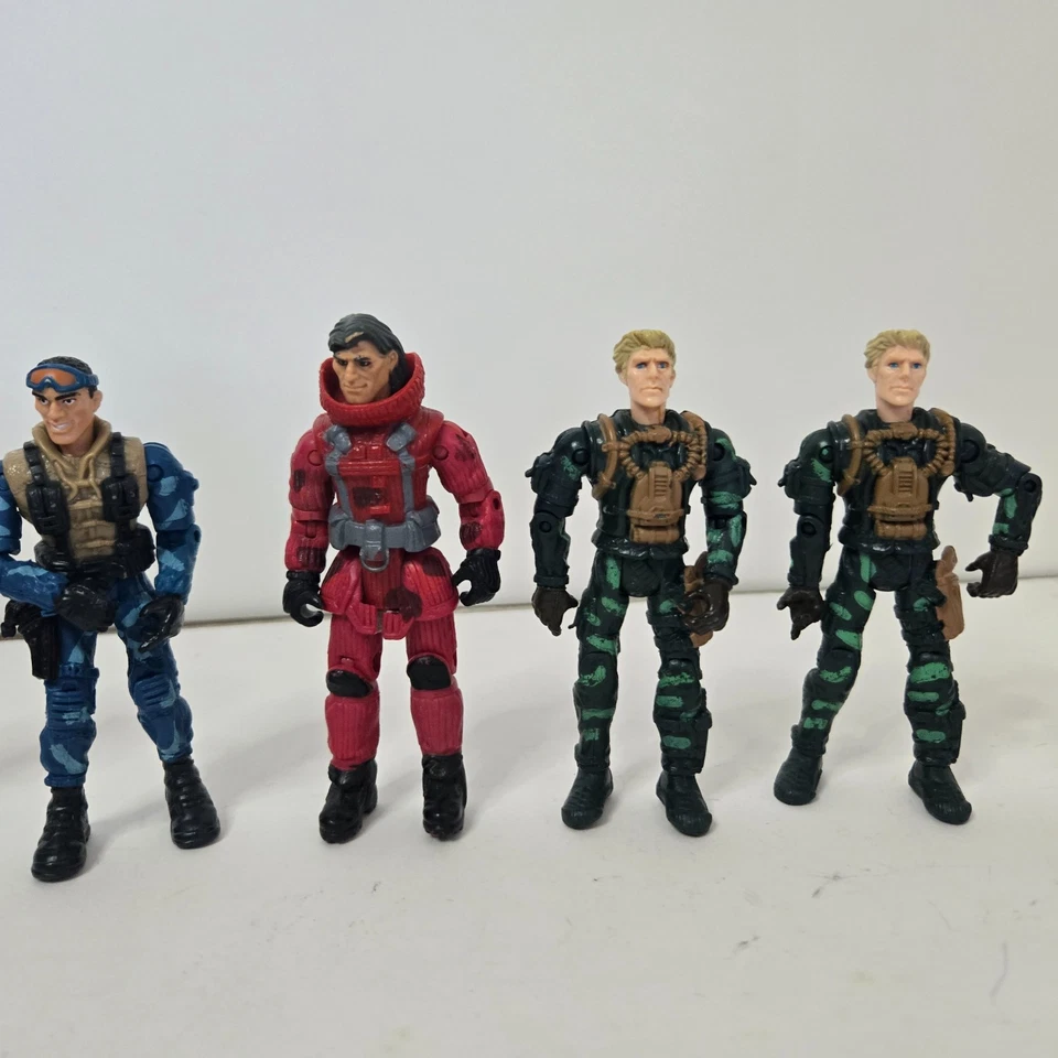 Lote de 9 figuras de acción militar Lanard The Corps 4" mixtas 2003-2010 Foto 4 de 4