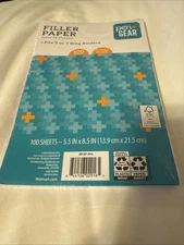 MINI Pen &Gear 5.5 IN X 8.5 IN  Filler Paper