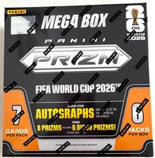 2026 PANINI PRIZM FIFA WORLD CUP SOCCER MEGA BOX SEALED