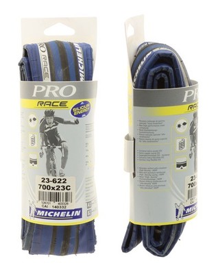 Michelin Pro Race Clincher Tires 700x23c Blue/Black Road PAIR NEW