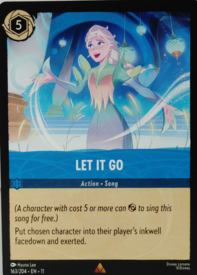 Let It Go - Rare - Winterspell #163 - Lorcana - NM - U Pick
