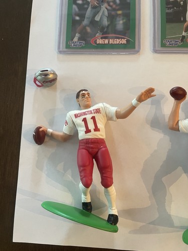 1998 STARTING LINEUP CLASSIC DOUBLES DREW BLEDSOE #11 PATRIOTS WSU - Picture 3 of 4