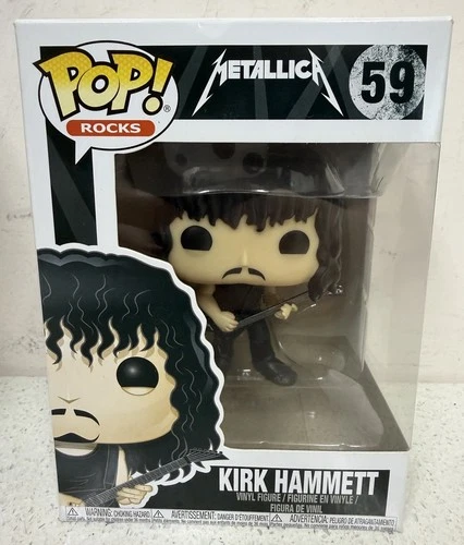 Funko Pop 'Rocks' METALLICA KIRK HAMMETT Vinyl Figure #59 NRFB Vaulted Retired