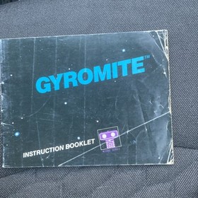 Gyromite 5 Screw Variant - Nintendo NES - Game Manual and Sleeve