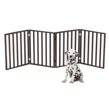 Pet Gate 4Panel Indoor Foldable Dog Fence for Stairs, Hallways or Doorways ...