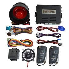 Car Alarm System with Remote Start and Smart Push Start Button 2.with siren