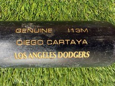 LOS ANGELES DODGERS DIEGO CARTAYA GAME USED BASEBALL BAT