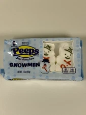 ⛄ PEEPS White Marshmallow Snowmen (3 count) FRESH - Comb.SHIP +$1/ea