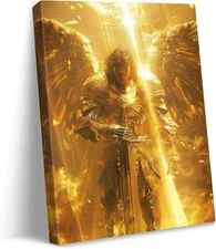 Archangel Michael Poster 24x36in Unframed Religious Wall Art Print