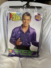 Rubies Men s Small Purple Disco Shirt Halloween Cos Play