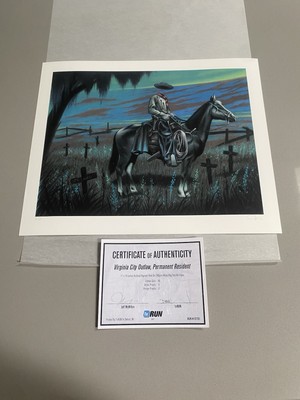 Jeff McMillan Virginia City Outlaw, Permanent Resident Art Printer Proof PP COA
