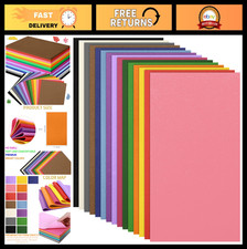Colorful EVA Foam Sheets 16.5"x11.7" - 120 Pack, 15 Assorted Colors for Crafts,