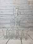 New ListingSet of 8 Vintage Libbey Irish Glass Pedestal Coffee Mugs 8 Oz Euc