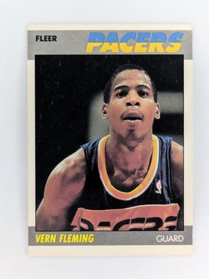 1987-88 Fleer #38 Vern Fleming Indiana Pacers Card