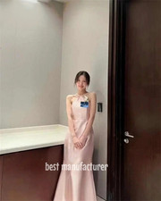 Halter Evening Dresses A-line Wedding Reception Dresses Elegant Simple Gowns New