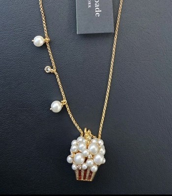 NEW!   KATE SPADE Carnival Popcorn Box Pendant Necklace  