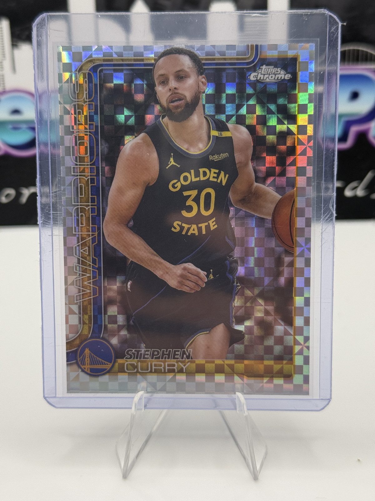 Stephen Curry 2025-26 Topps Chrome Refractor X-Fractor #201