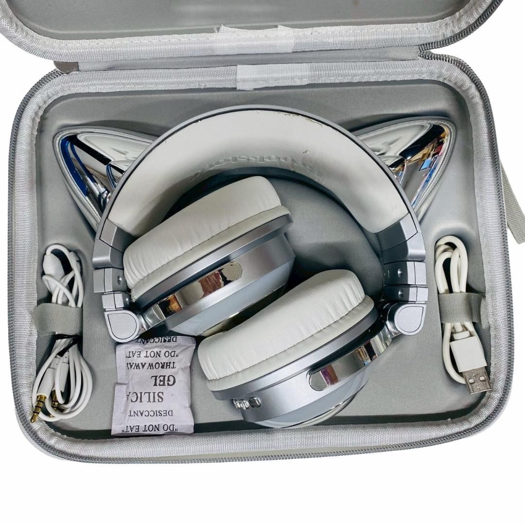 Brookstone Ariana Grande Cat Ears Headphones Wireless Bluetooth