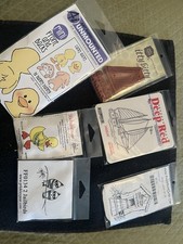 Large Lot Of 19 Various USA Stampers Art Impressions Itty Bitty Deep Red Sealed