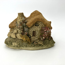 Academy Miniature Thatched Cobble Stone Cottage Lilliput Lane Style Ornament