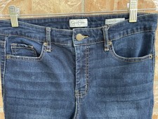 Jessica Simpson High Rise Skinny Ankle Blue Jeans Size 8
