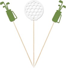Golf Centerpiece Sticks, 12-Pack Double-Sided Birthday Retirement Table...