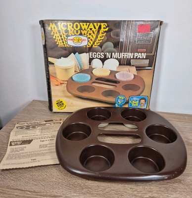 Vintage Nordic Ware Eggs 'N Muffinform Backofen Mikrowelle Antihaft