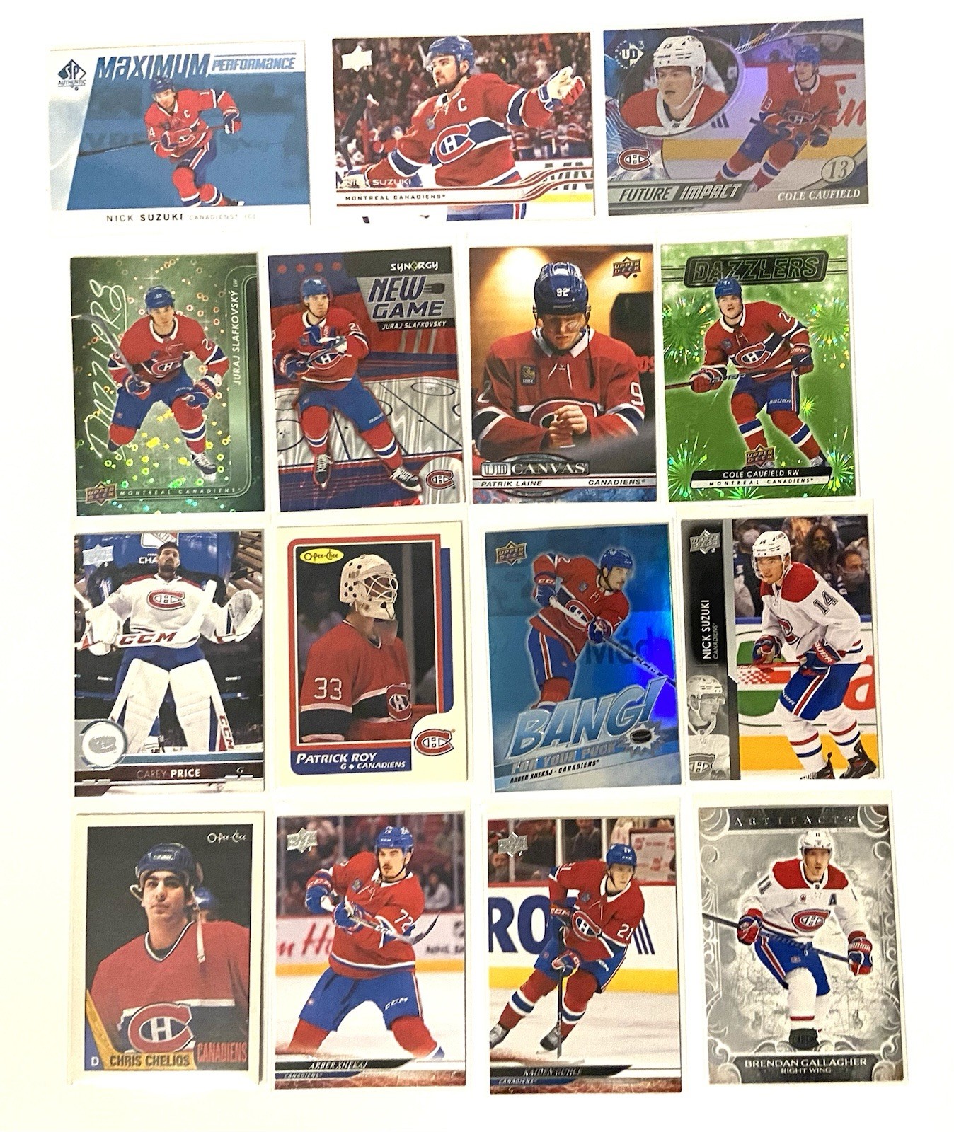 Montreal Canadiens  - 15 Hockey card lot - Dazzlers, Canvas And More