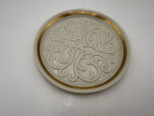 LENOX Seville Embossed Pattern Wine Bottle Coaster 6.25" MADE IN USA L57A