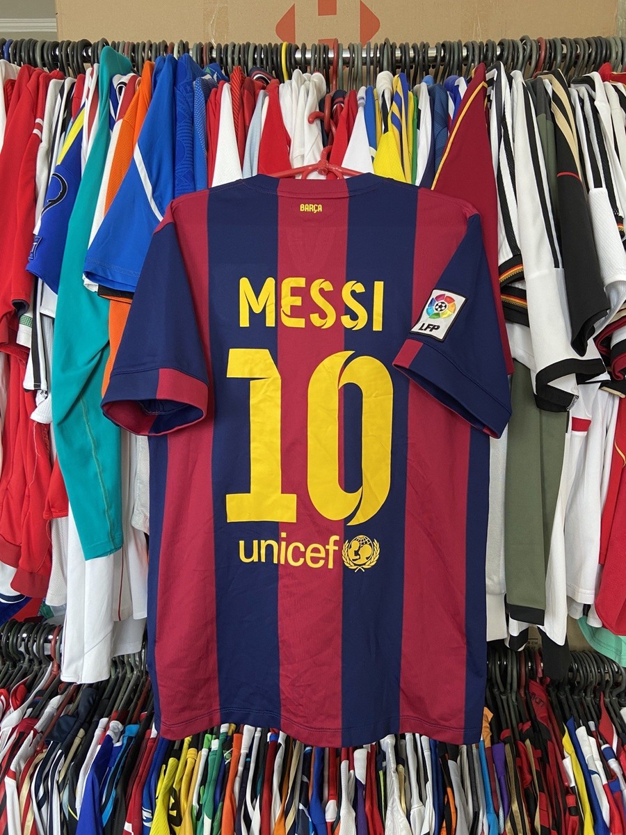BARCELONA 2014 2015 HOME SHIRT JERSEY NIKE 610594-422 sz S MEN #10