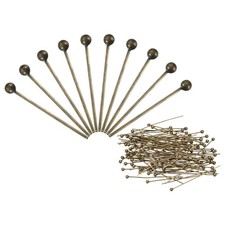 PATIKIL 200Pcs Bronze Ball Head Pins Jewelry Making 24 Gauge 30mm,