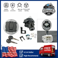  Ignition Switch Gas Cap Seat Lock Set Fit For Kawasaki NINJA 500  2024-2025