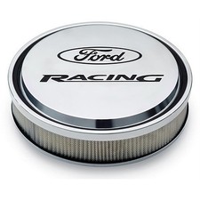 Ford Racing 302-383 13 Slant Edge Air Cleaner Kit Polished Aluminum Drop Base