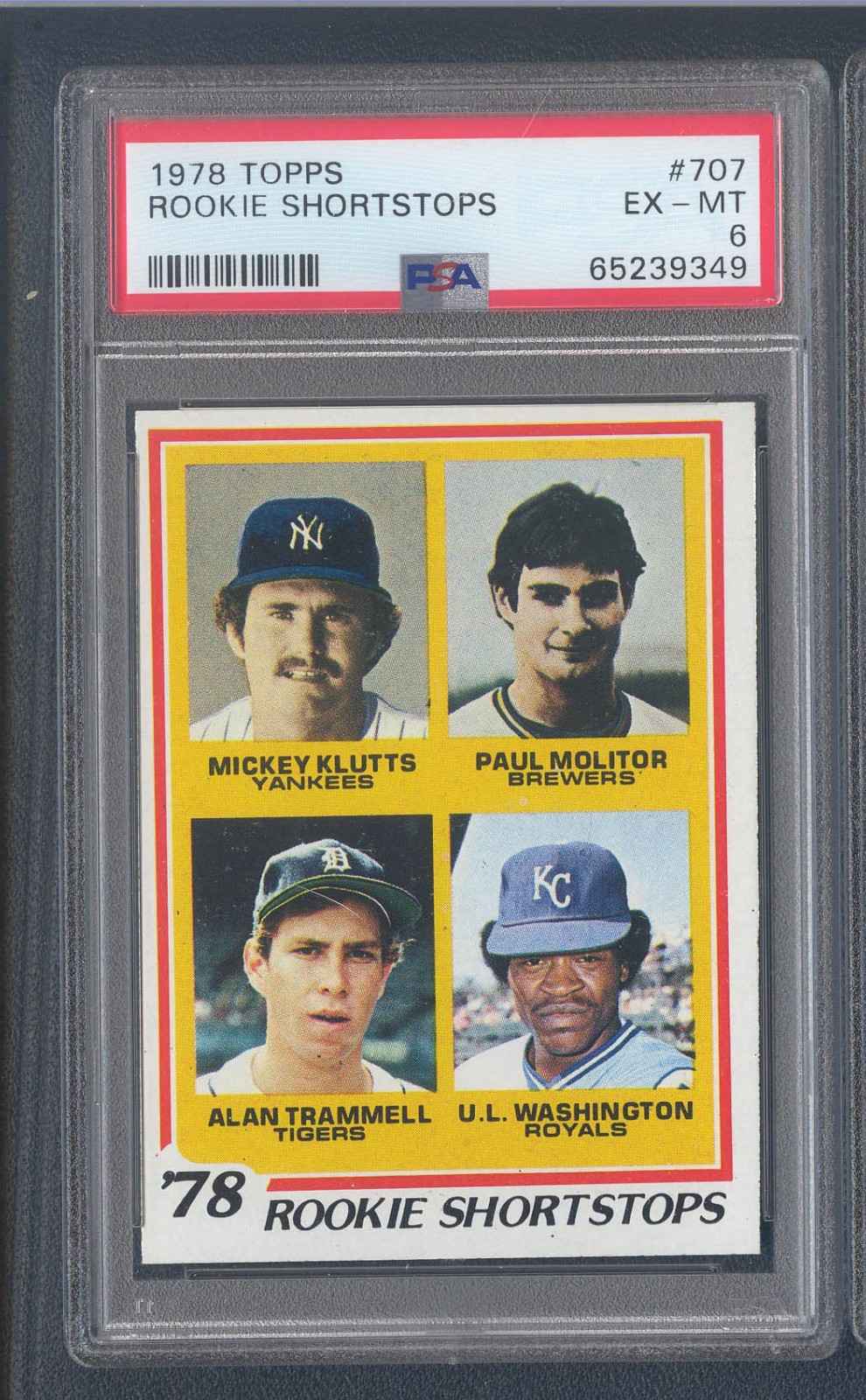 65239349 Excellent Mint PSA 6 1978 Topps Paul Molitor / Alan Trammell