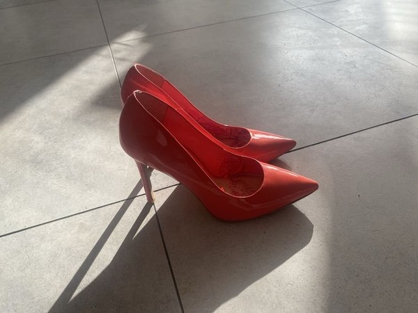 Women Vince Camuto Heels Red Leather 39