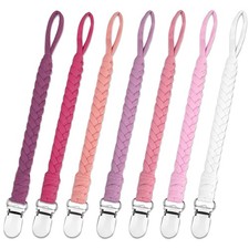 duludulu 7 Pcs Pacifier Clip, Pacifier Clips for Boys Baby Girls Pacifier H...