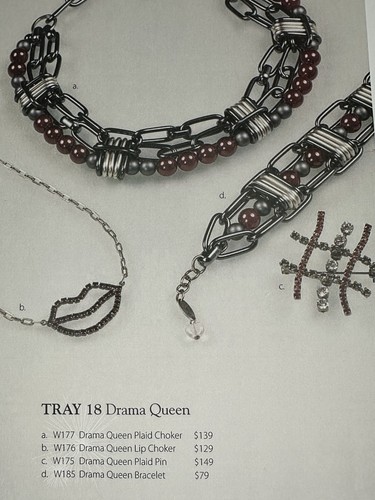 Drama Queen Plaid Choker