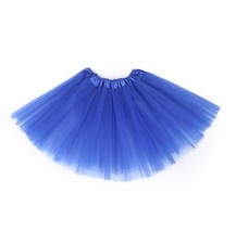 Girls Tutu Skirt 3 Layers Tulle Toddler Ballet One Size, P22-royal Blue